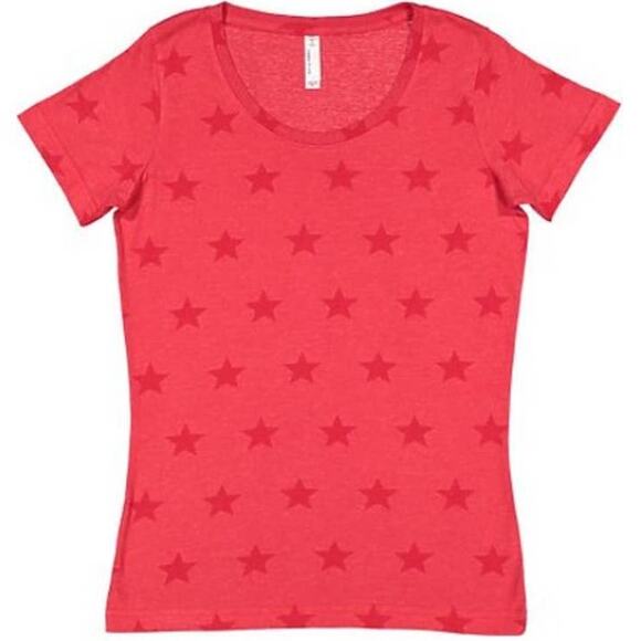 Code Five Tee Shirt Bundle of Four (4) Star Print and Hot Pink Ladies Size Small - Picture 6 of 12